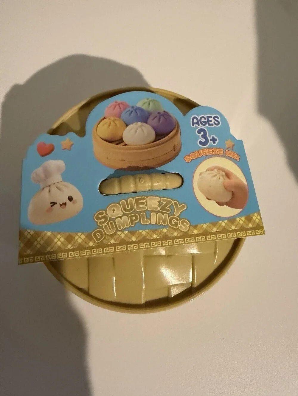 Squeezy Dumplings 12pc Full Case Mystery Squishy Sensory Fidget Steamer Toys